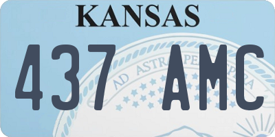 KS license plate 437AMC
