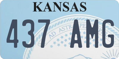KS license plate 437AMG