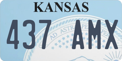 KS license plate 437AMX