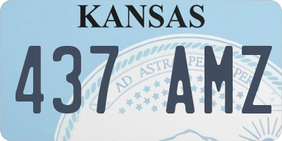 KS license plate 437AMZ