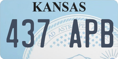KS license plate 437APB
