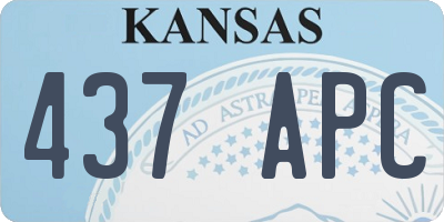KS license plate 437APC