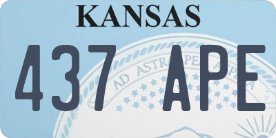 KS license plate 437APE