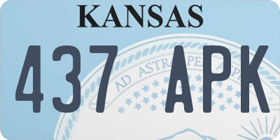 KS license plate 437APK