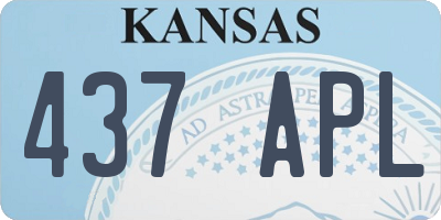 KS license plate 437APL