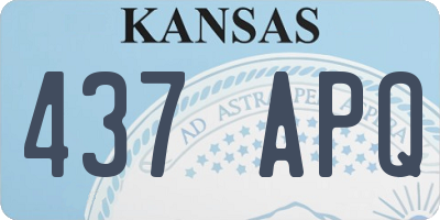 KS license plate 437APQ