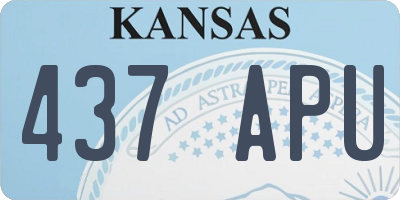 KS license plate 437APU