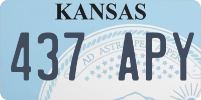 KS license plate 437APY