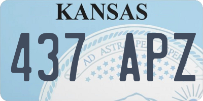 KS license plate 437APZ
