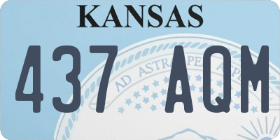 KS license plate 437AQM
