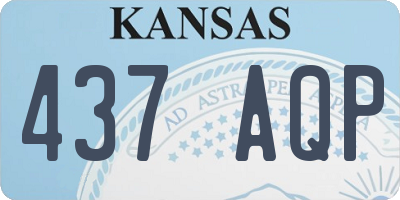 KS license plate 437AQP