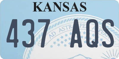 KS license plate 437AQS