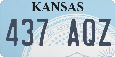 KS license plate 437AQZ