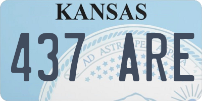 KS license plate 437ARE