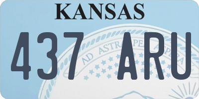 KS license plate 437ARU