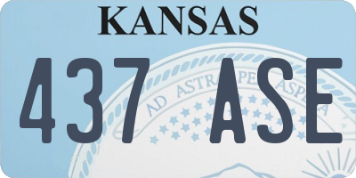 KS license plate 437ASE