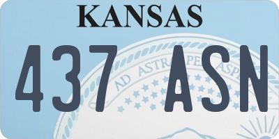 KS license plate 437ASN