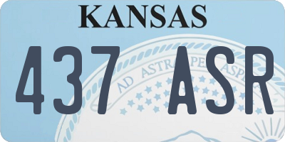 KS license plate 437ASR