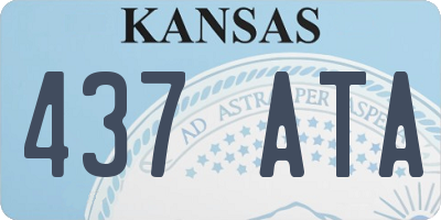 KS license plate 437ATA