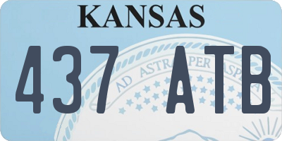 KS license plate 437ATB