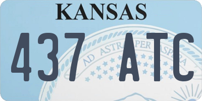 KS license plate 437ATC