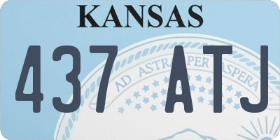 KS license plate 437ATJ