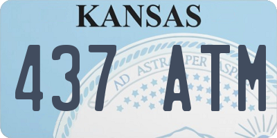 KS license plate 437ATM