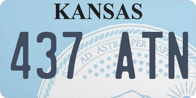KS license plate 437ATN
