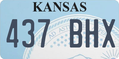 KS license plate 437BHX