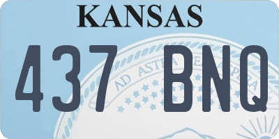 KS license plate 437BNQ