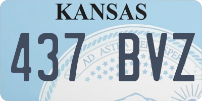 KS license plate 437BVZ