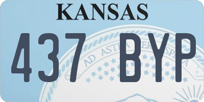 KS license plate 437BYP