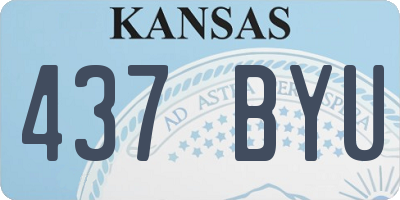 KS license plate 437BYU