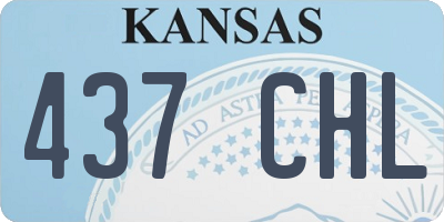 KS license plate 437CHL