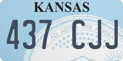 KS license plate 437CJJ