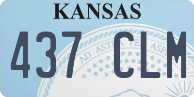 KS license plate 437CLM