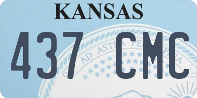 KS license plate 437CMC