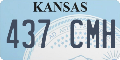 KS license plate 437CMH