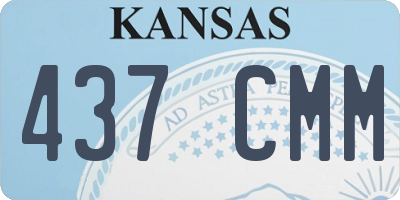 KS license plate 437CMM