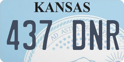 KS license plate 437DNR