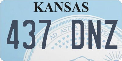 KS license plate 437DNZ