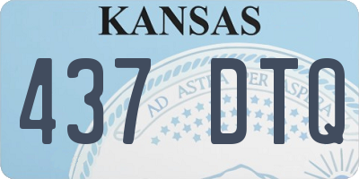 KS license plate 437DTQ