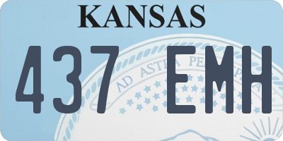 KS license plate 437EMH