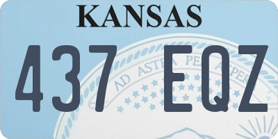 KS license plate 437EQZ