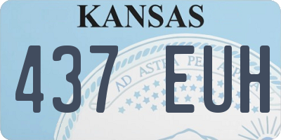 KS license plate 437EUH