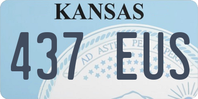 KS license plate 437EUS