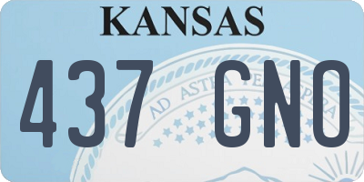 KS license plate 437GNO