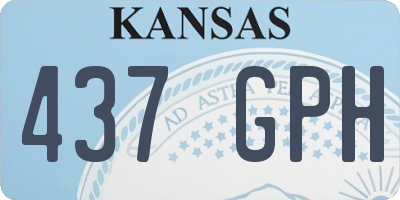 KS license plate 437GPH