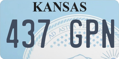 KS license plate 437GPN