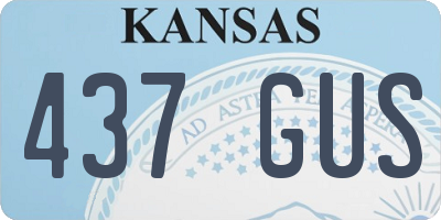 KS license plate 437GUS